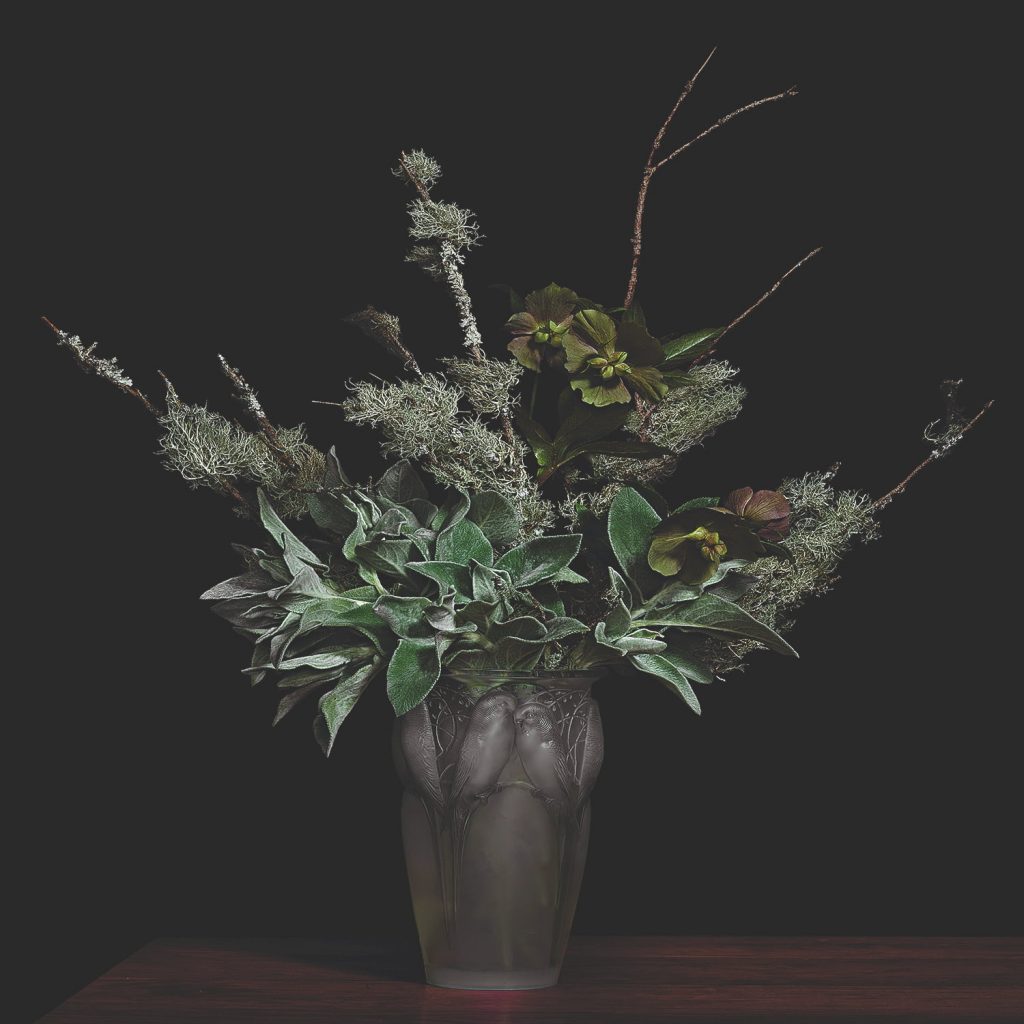 digital paintings flora in a vase